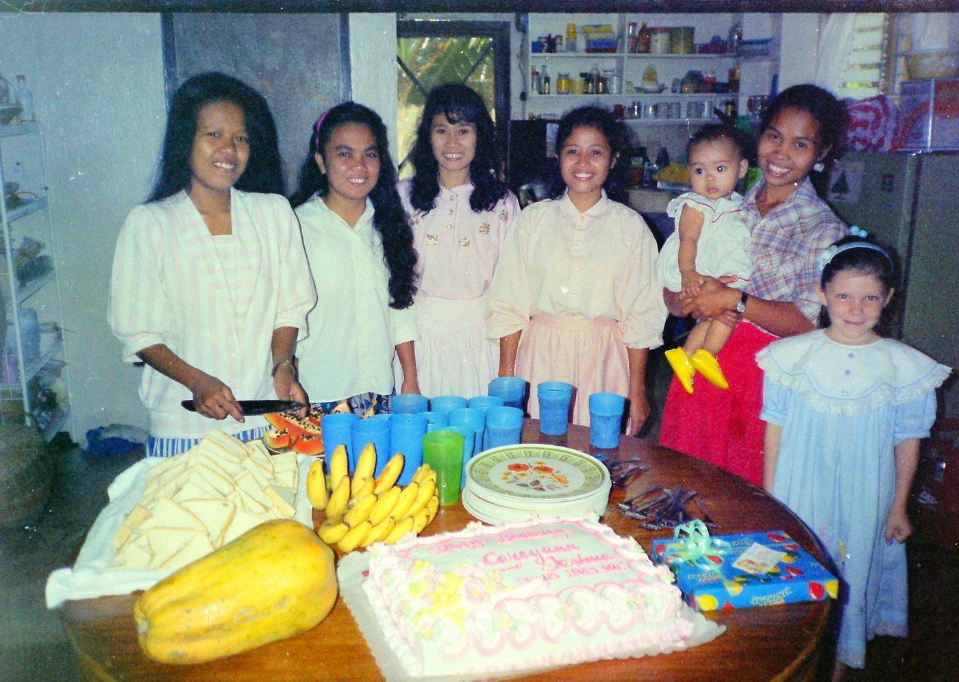 My seventh birthday, 1991.