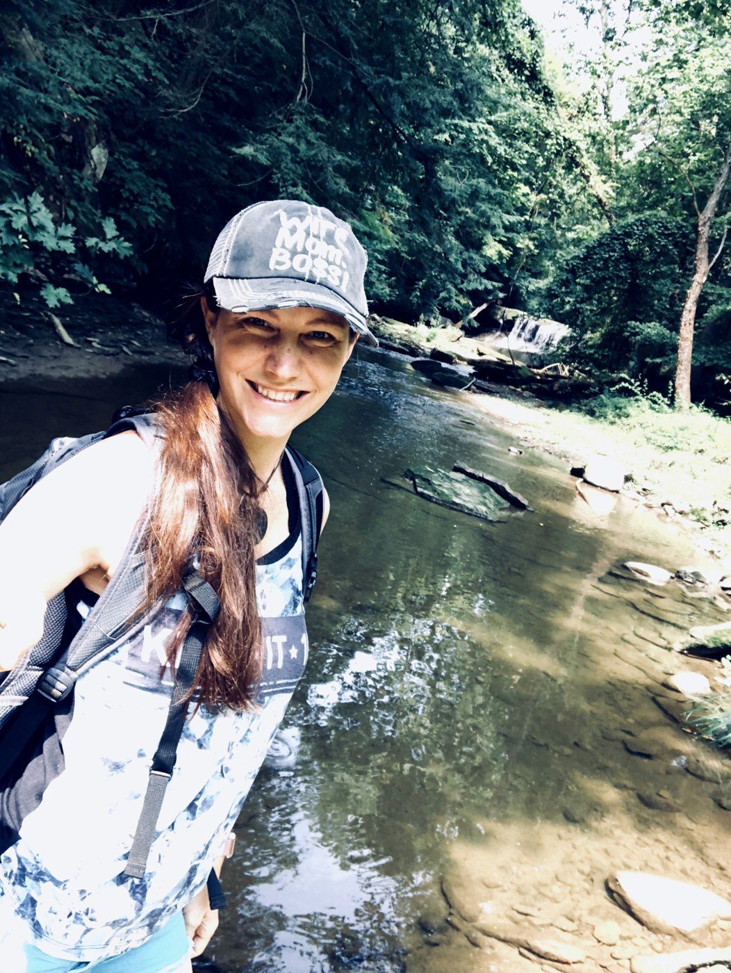 On the trail, August 2018.