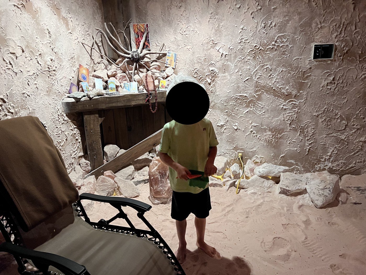 The salt room, May 2022.