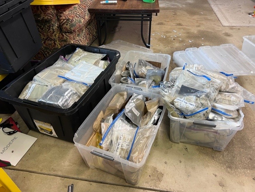 The bins of kratom, June 2022.