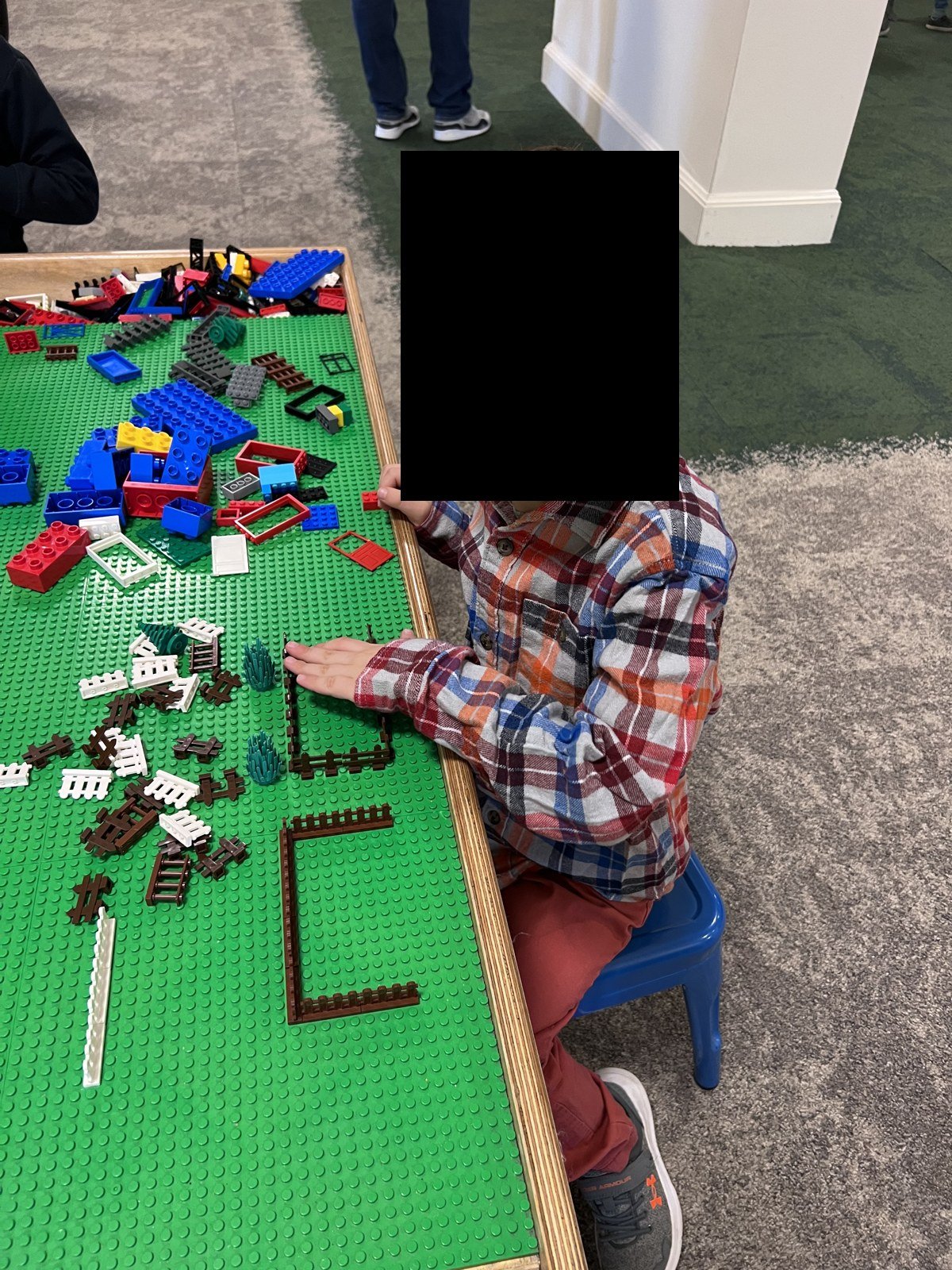One of my boys building, March 2023.