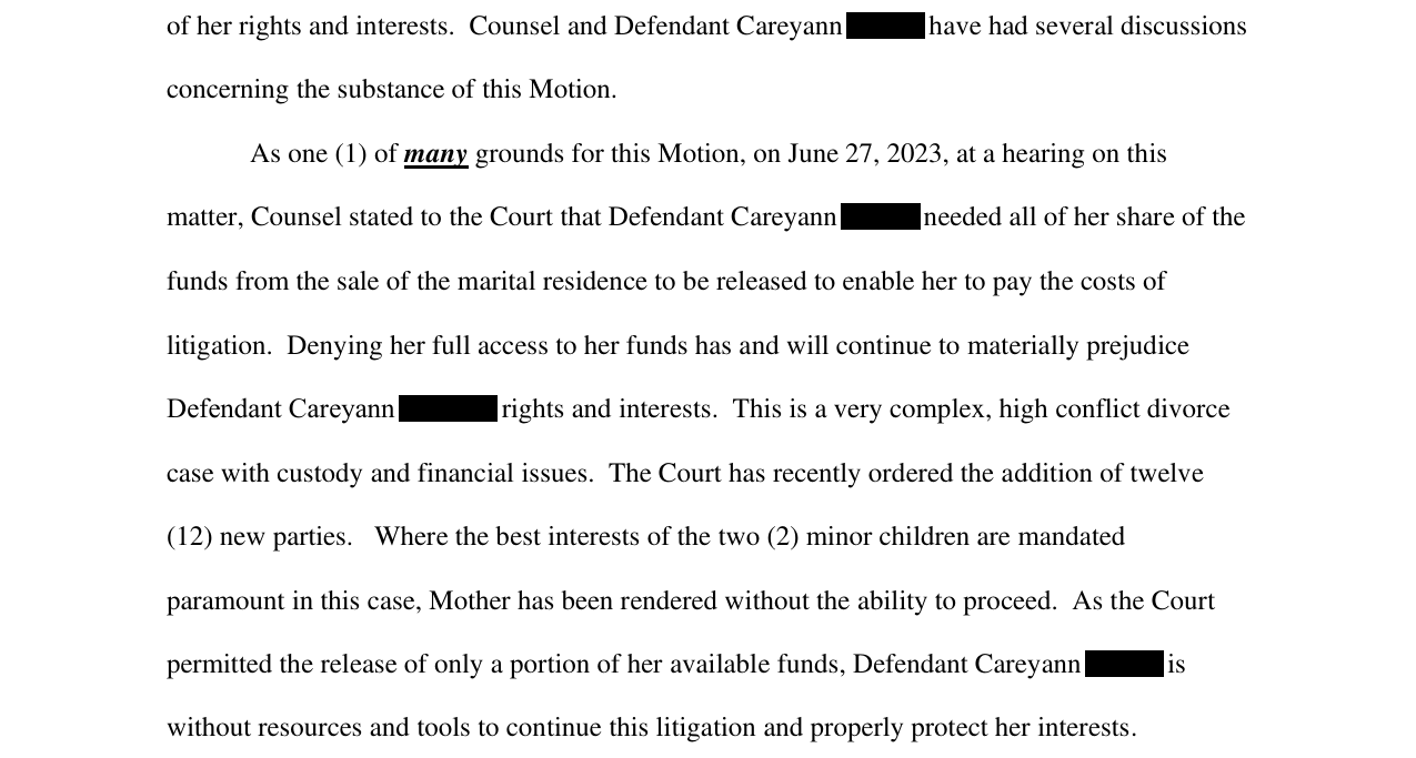 Motion to withdraw page 2 excerpt